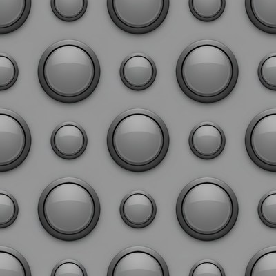 Shiny Gray Circles Seamless Pattern