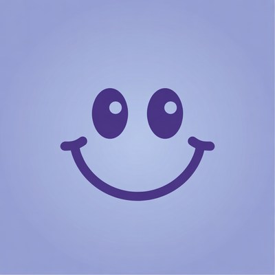 Purple Smiley Face Icon