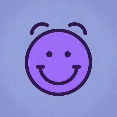 Purple Smiley Face Emoji