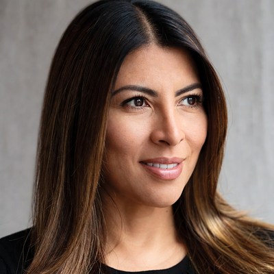 Latina woman smiling portrait