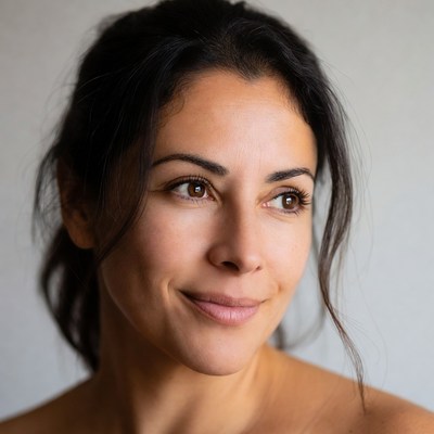 Smiling Latina woman close-up