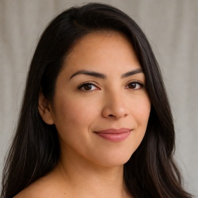 Smiling Latina woman portrait