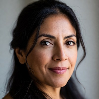 Smiling Latina woman close-up