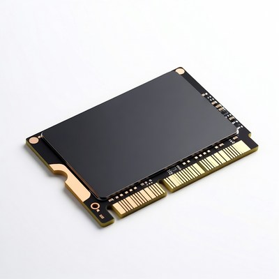 M.2 NVMe SSD on white background