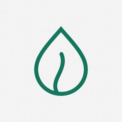 Green Water Drop Icon