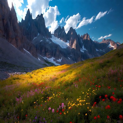 Tre Cime di Lavaredo Wildflower Meadow