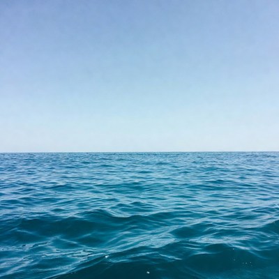 Calm Blue Ocean Horizon