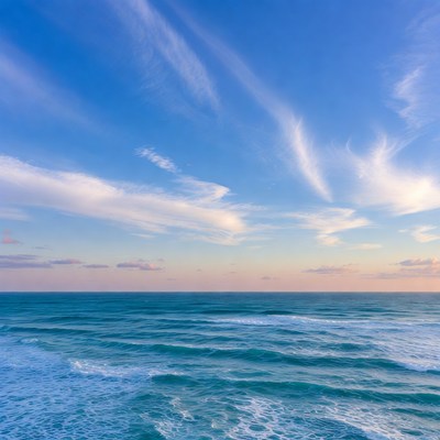Ocean Waves Under Blue Sky
