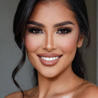 Beautiful woman smiling close-up