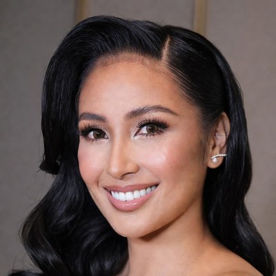 Beautiful Asian woman smiling closeup