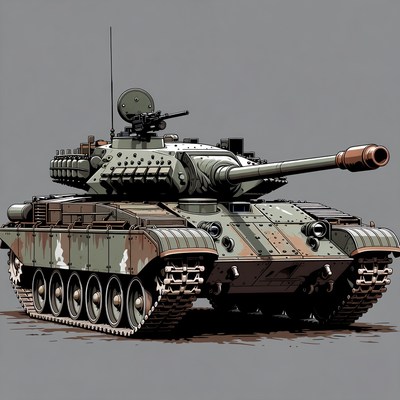 T-72 Tank Illustration