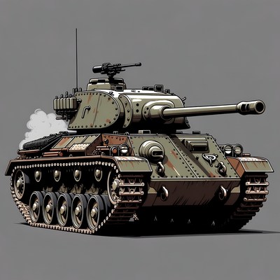 Soviet T-34 Tank Illustration