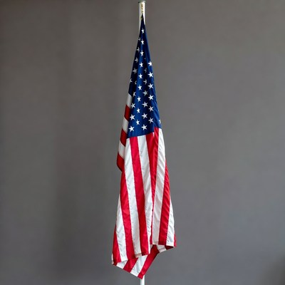 American Flag on Pole
