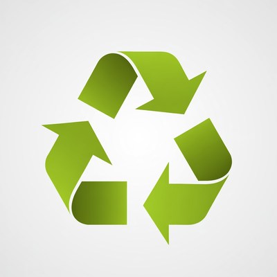Green Recycling Symbol Icon