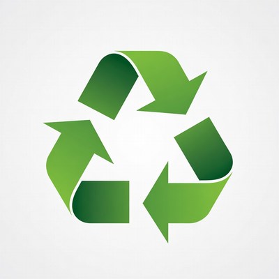 Green Recycling Symbol Icon