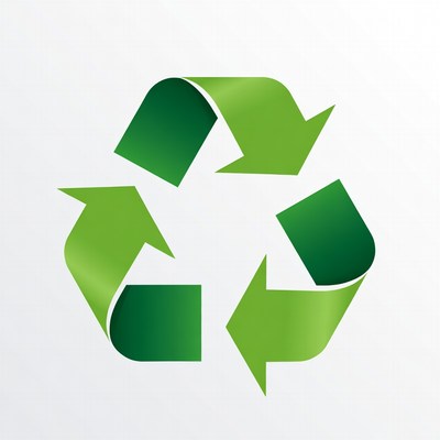 Green Recycling Symbol Icon
