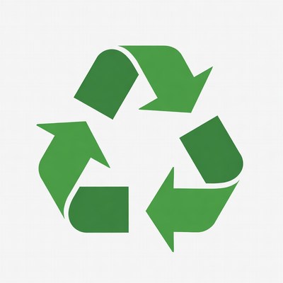 Green Recycling Symbol Icon