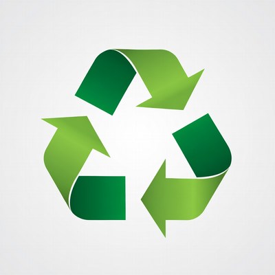 Green Recycling Symbol Icon