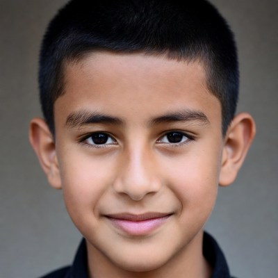 Smiling young boy portrait