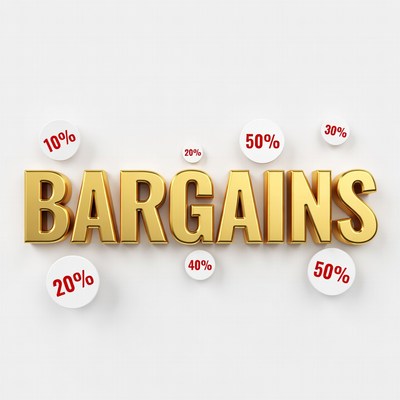Golden Bargains with Discount Percentages