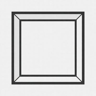 Empty Square Frame Outline