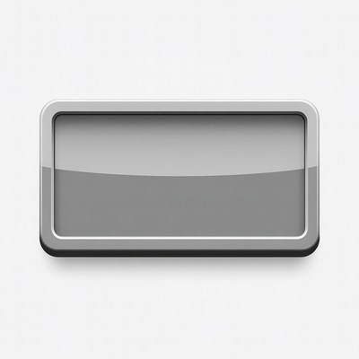 Shiny Gray Blank Button