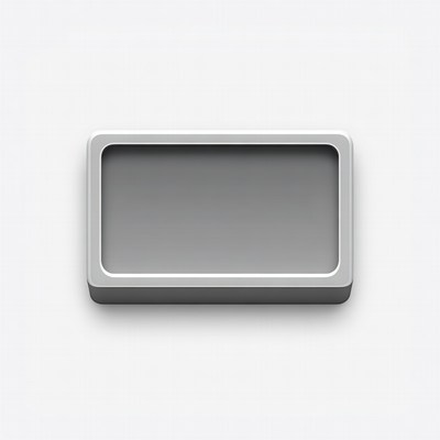 Gray 3D Rectangular Frame