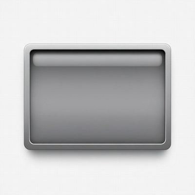 Shiny Gray 3D Button