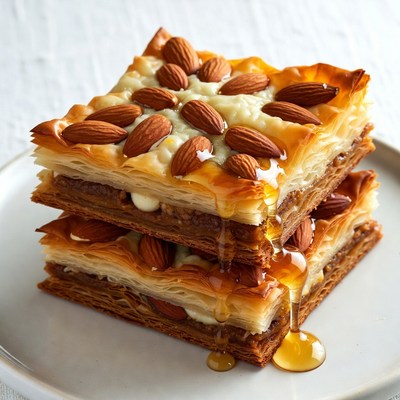 Baklava with Almonds and Honey