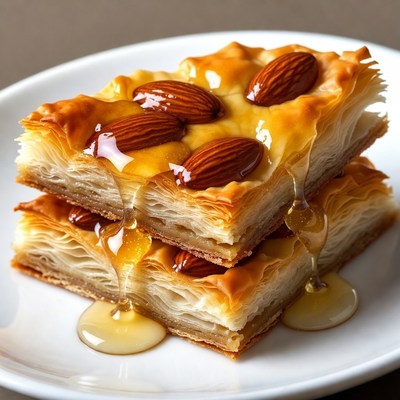 Baklava with Almonds and Honey