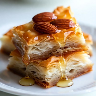 Baklava with Almonds and Honey