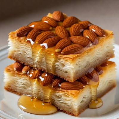 Baklava with Almonds and Honey