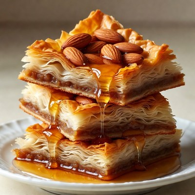 Baklava with Honey and Almonds