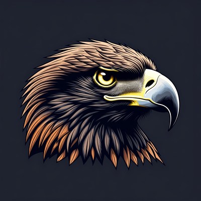 Golden Eagle Head Profile