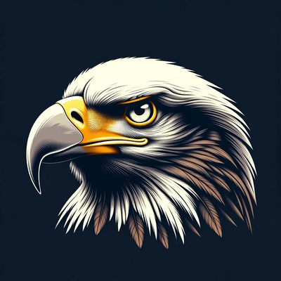 Bald Eagle Head Closeup