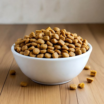 Bowl of Dry Dog Food