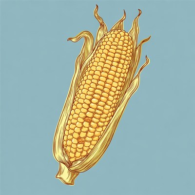 Corn cob illustration