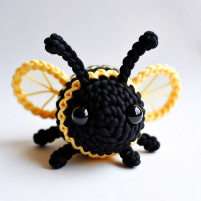 Crocheted Bumblebee Toy