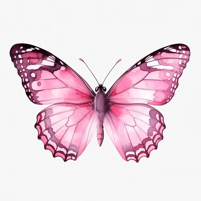Pink butterfly illustration