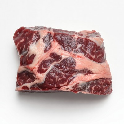 Raw Marbled Beef Steak