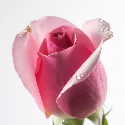 Pink Rose with Water Droplets