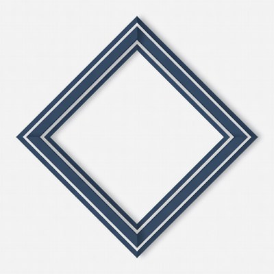Navy Blue Diamond Picture Frame