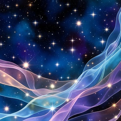 Colorful Nebula Starfield Background