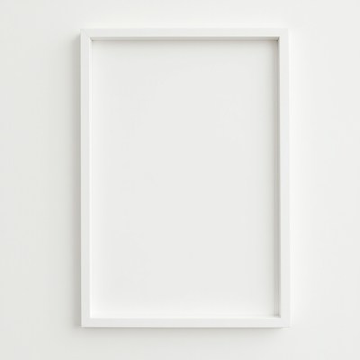 Empty White Picture Frame