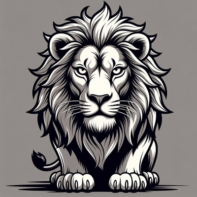 Roaring Lion Illustration