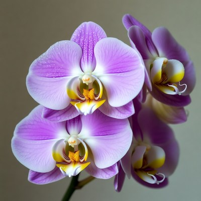 Purple Orchid Flowers Blooming