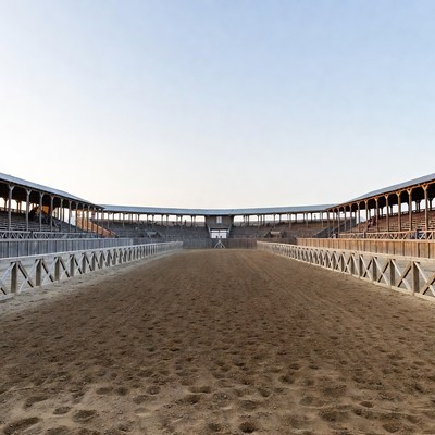 Empty Horse Arena Stadium