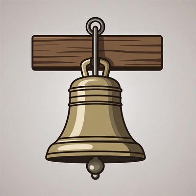 Wooden Bell Illustration