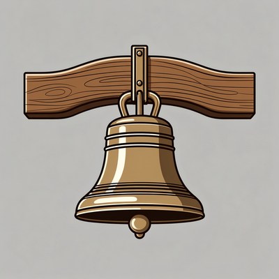 Wooden Bell Illustration