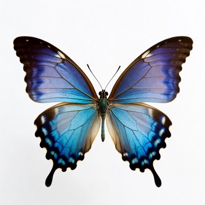 Blue Morpho Butterfly Wings Spread